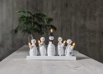 Snowman Ljusstake 33 cm - vit - Inredning - Julpynt & helgdekoration - Julpynt & juldekoration