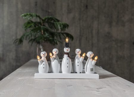 Snowman Ljusstake 33 cm - vit - Inredning - Julpynt & helgdekoration - Julpynt & juldekoration
