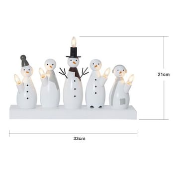 Snowman Ljusstake 33 cm - vit - Inredning - Julpynt & helgdekoration - Julpynt & juldekoration
