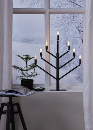 Stockholm Stor Adventsljusstake 64 cm - Ljusstake i Metall - Matt Svart - Inredning - Julpynt & helgdekoration - Julpynt & juldekoration