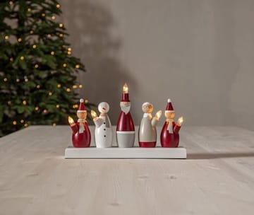 Tomtefamilj Ljusstake 33.5 cm - flerfärgad - Inredning - Julpynt & helgdekoration - Julpynt & juldekoration