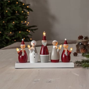 Tomtefamilj Ljusstake 33.5 cm - flerfärgad - Inredning - Julpynt & helgdekoration - Julpynt & juldekoration