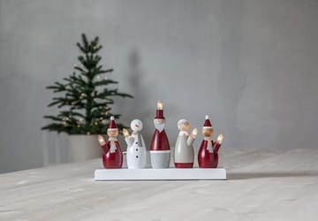 Tomtefamilj Ljusstake 33.5 cm - flerfärgad - Inredning - Julpynt & helgdekoration - Julpynt & juldekoration