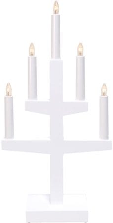 Trapp Adventsljusstake 24 cm - Elljusstake i Trä för Fönster - Vit - Inredning - Julpynt & helgdekoration - Julpynt & juldekoration