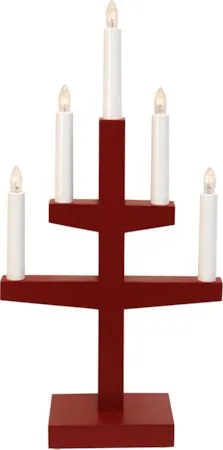 Trapp Ljusstake 24 cm - röd - Inredning - Julpynt & helgdekoration - Julpynt & juldekoration