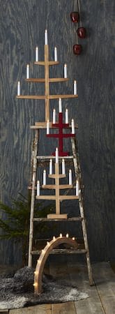 Trapp Ljusstake 24 cm - röd - Inredning - Julpynt & helgdekoration - Julpynt & juldekoration