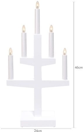 Trapp Ljusstake 24 cm - vit - Inredning - Julpynt & helgdekoration - Julpynt & juldekoration