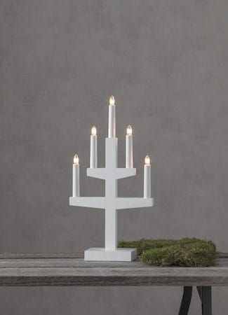 Trapp Ljusstake 24 cm - vit - Inredning - Julpynt & helgdekoration - Julpynt & juldekoration