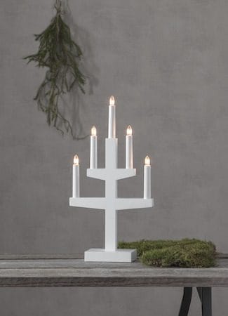 Trapp Ljusstake 24 cm - vit - Inredning - Julpynt & helgdekoration - Julpynt & juldekoration