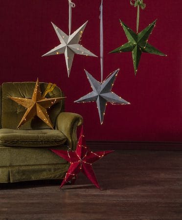 Velvet Pappersstjärna 60 cm - grå - Inredning - Julpynt & helgdekoration - Julpynt & juldekoration