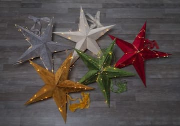 Velvet Pappersstjärna 60 cm - grå - Inredning - Julpynt & helgdekoration - Julpynt & juldekoration