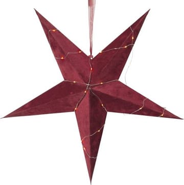 Velvet Pappersstjärna 60 cm - röd - Inredning - Julpynt & helgdekoration - Julpynt & juldekoration