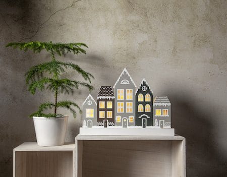 Villa Ljusstake 32 cm - grå - Inredning - Julpynt & helgdekoration - Julpynt & juldekoration