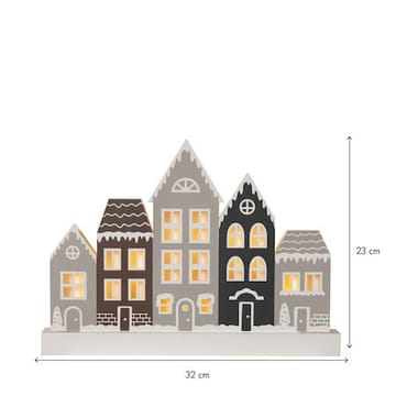 Villa Ljusstake 32 cm - grå - Inredning - Julpynt & helgdekoration - Julpynt & juldekoration