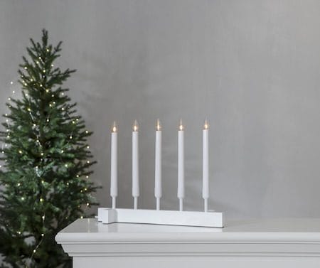 Vind Ljusstake 40 cm - vit - Inredning - Julpynt & helgdekoration - Julpynt & juldekoration