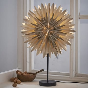 Winter Stjärna på fot 40 cm - beige med guldprickar/svart fot - Inredning - Julpynt & helgdekoration - Julpynt & juldekoration
