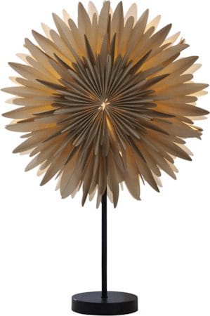 Winter Stjärna på fot 40 cm - beige med guldprickar/svart fot - Inredning - Julpynt & helgdekoration - Julpynt & juldekoration