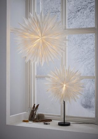 Winter Pappersstjärna 60 cm - Vit med guldprickar - Inredning - Julpynt & helgdekoration - Julpynt & juldekoration