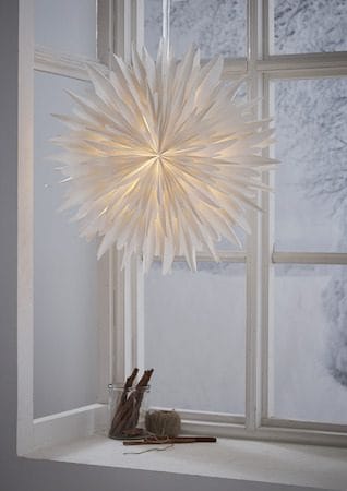 Winter Pappersstjärna 60 cm - Vit med guldprickar - Inredning - Julpynt & helgdekoration - Julpynt & juldekoration