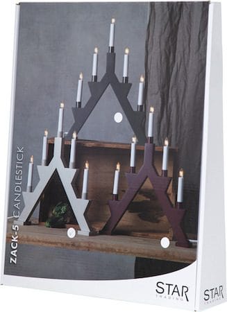 Zack Ljusstake 34 cm - beige - Inredning - Julpynt & helgdekoration - Julpynt & juldekoration