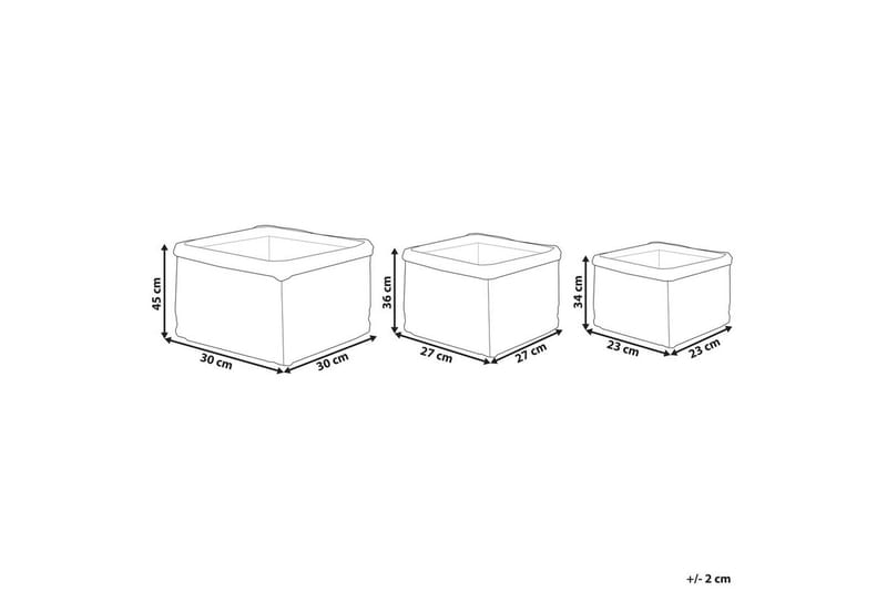 Inomhuskruka Rivuline set om 3 - Inredning - Kruka & ytterkruka