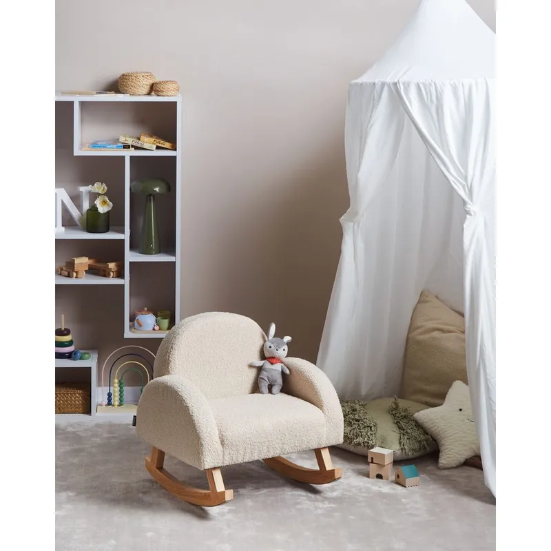 Gungfåtölj Hug - Beige, ljust trä - Inredning - Inredning barnrum & leksaker - Leksaker
