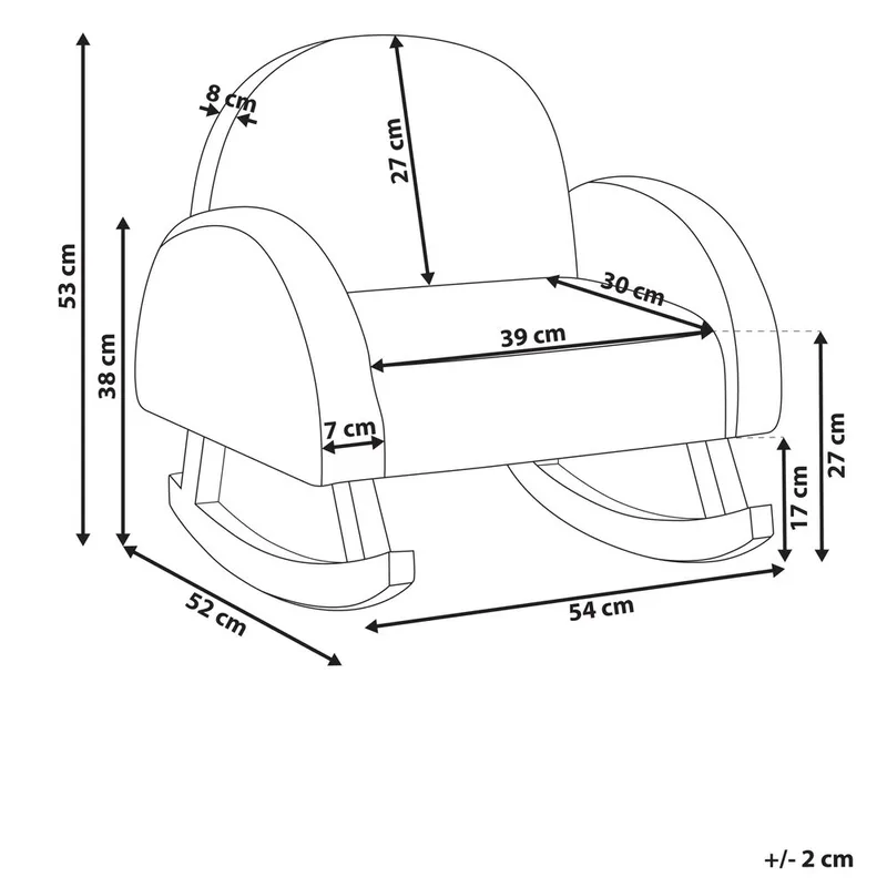 Gungfåtölj Hug - Rosa, ljust trä - Inredning - Inredning barnrum & leksaker - Leksaker