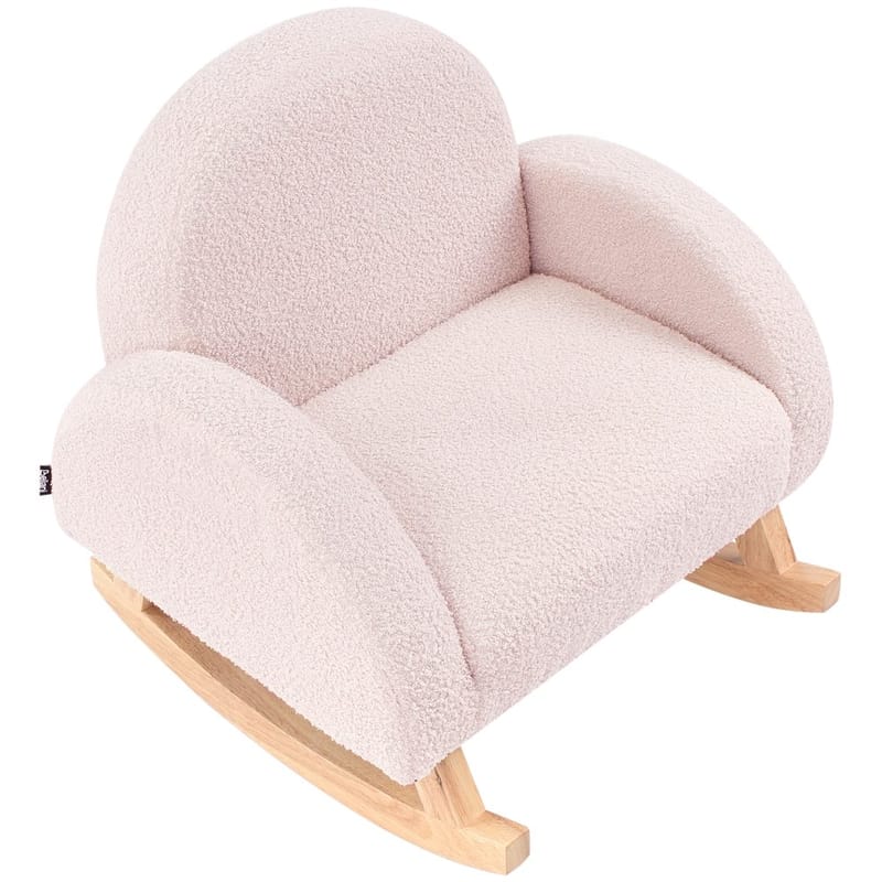 Gungfåtölj Hug - Rosa, ljust trä - Inredning - Inredning barnrum & leksaker - Leksaker