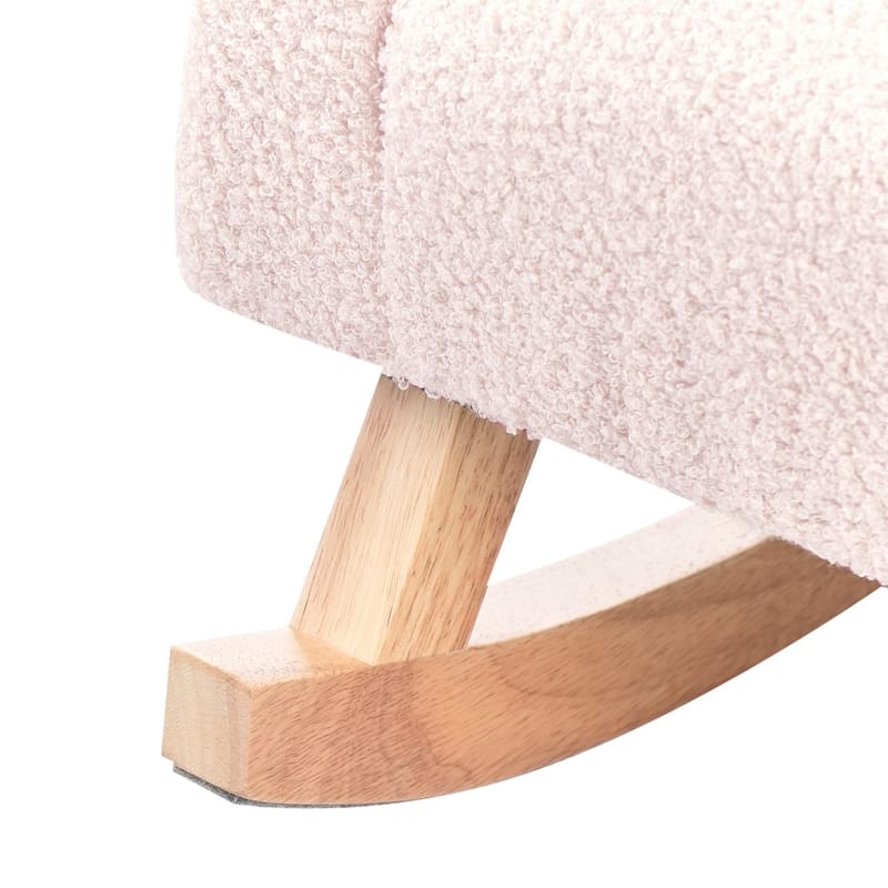 Gungfåtölj Hug - Rosa, ljust trä - Inredning - Inredning barnrum & leksaker - Leksaker