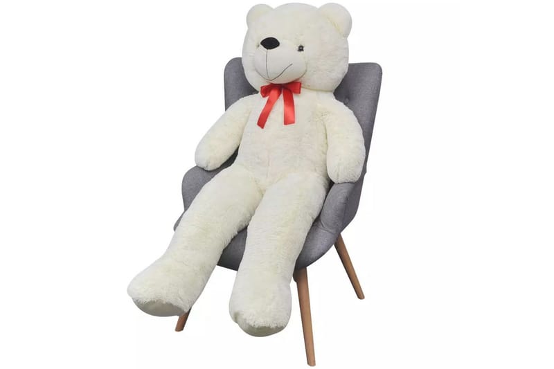 Nallebjörn vit plysch 242 cm - Beige - Inredning - Inredning barnrum & leksaker - Leksaker