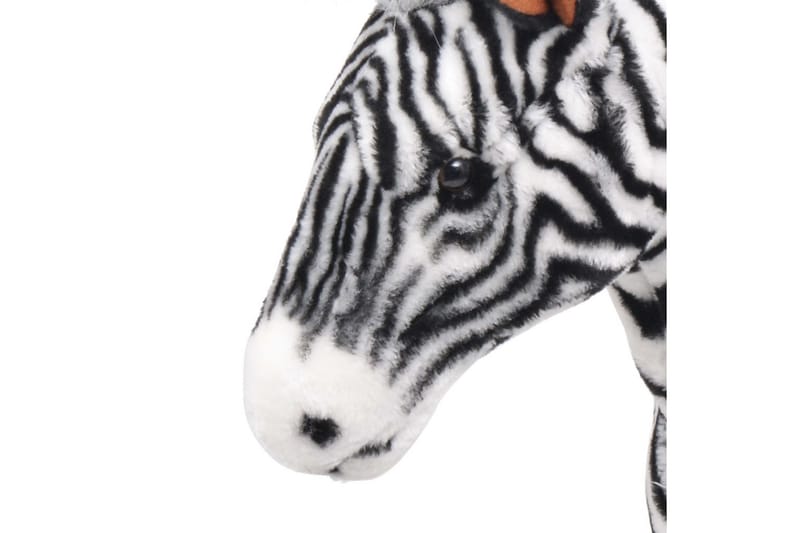 Stående leksakszebra plysch svart och vit XXL - Svart - Inredning - Inredning barnrum & leksaker - Leksaker