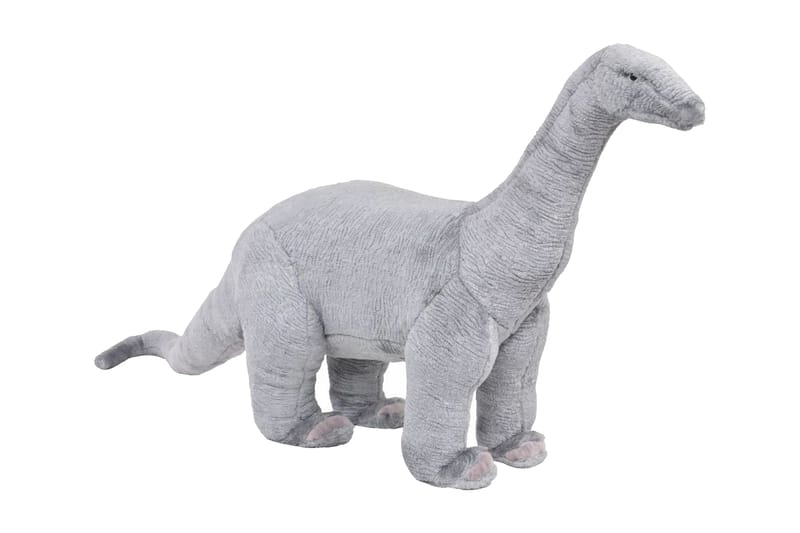 Stående plyschleksak brachiosaurus grå XXL - Grå - Mjukleksaker & gosedjur