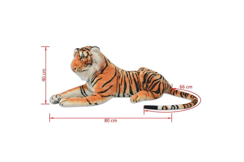Tigerleksak plysch brun XXL - Brun - Inredning - Inredning barnrum & leksaker - Leksaker