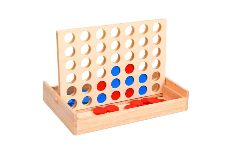 Spel 4-i-rad 24x15x4 cm massiv trä - Inredning - Inredning barnrum & leksaker - Leksaker