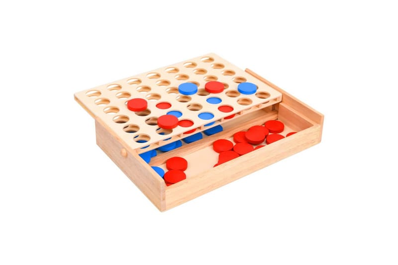 Spel 4-i-rad 24x15x4 cm massiv trä - Inredning - Inredning barnrum & leksaker - Leksaker