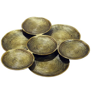 Jelnor Rund dekorationsskål i aluminium - Guld - Inredning - Dekoration & inredningsdetaljer