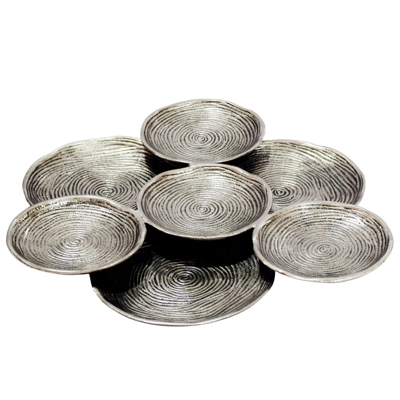 Jelnor Rund dekorationsskål i aluminium - Silver - Inredning - Dekoration & inredningsdetaljer