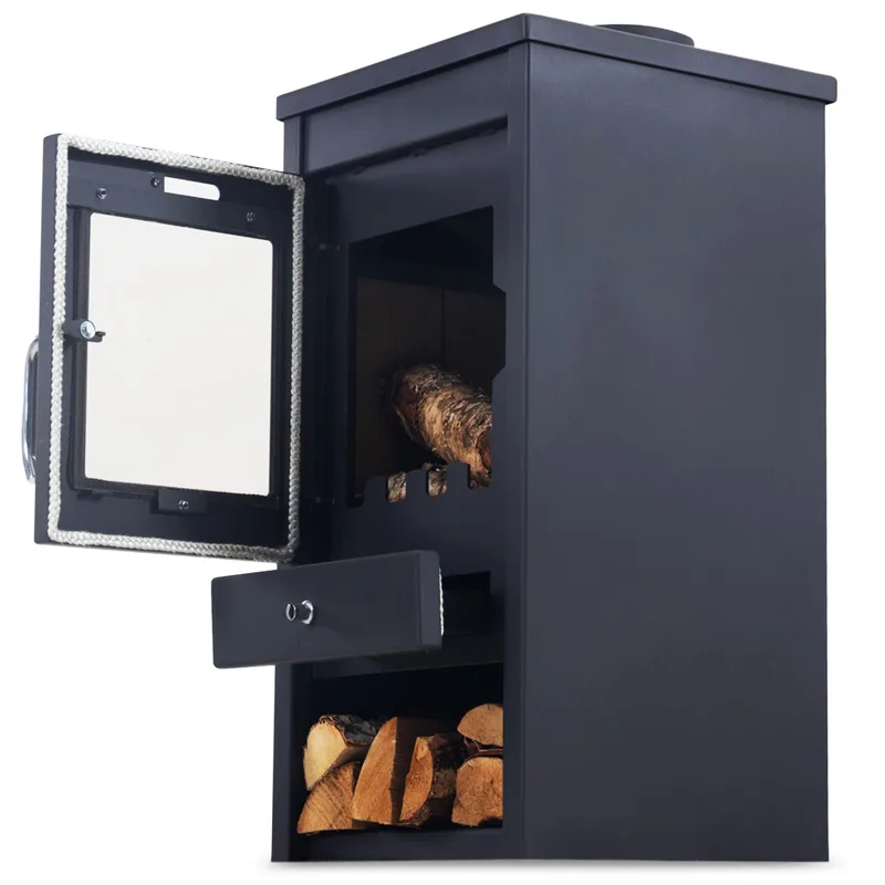 Braskamin 7kW | Verkningsgrad 80% | Ylöjärvi - Inredning - Kaminer - Brasvärme - Braskamin & vedkamin