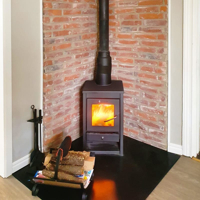 Braskamin 7kW | Verkningsgrad 80% | Ylöjärvi - Inredning - Kaminer - Brasvärme - Braskamin & vedkamin