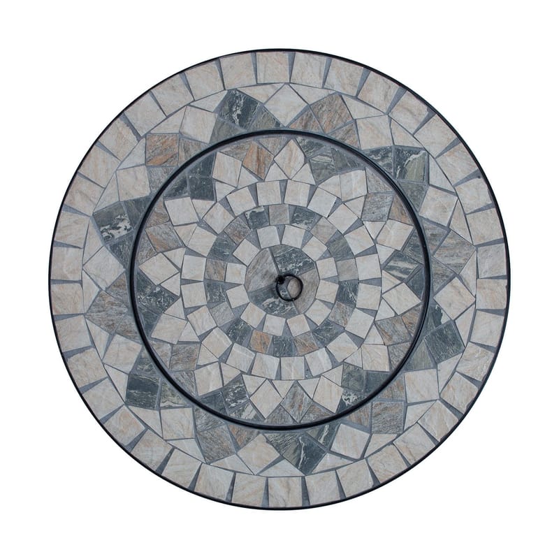 Eldstad Mosaic 60x60x45 cm - Beige - Inredning - Kaminer - Utomhuskamin & eldstad