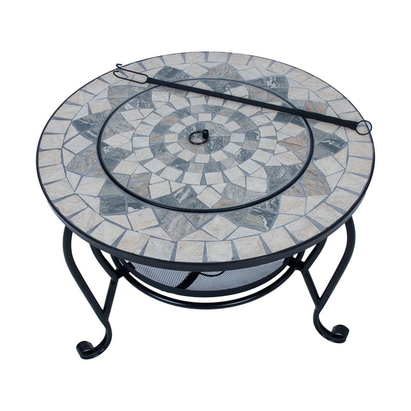 Eldstad Mosaic 60x60x45 cm - Beige - Inredning - Kaminer - Utomhuskamin & eldstad