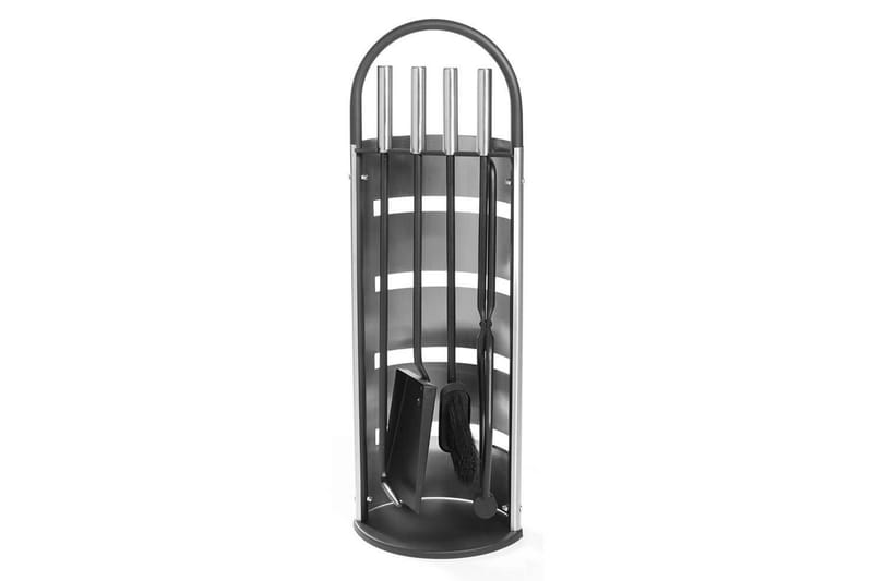 Eldstadsset Mustang Rostfritt Stål 4 Delar, Svart||Silver