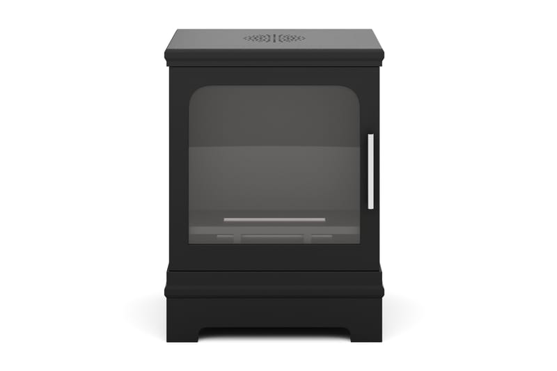 Corbo Liten Fristående Rektangulär Etanolkamin 59x35x45 cm i Stål och Glas - Svart - Inredning - Kaminer - Kamin utan skorsten - Etanolkaminer
