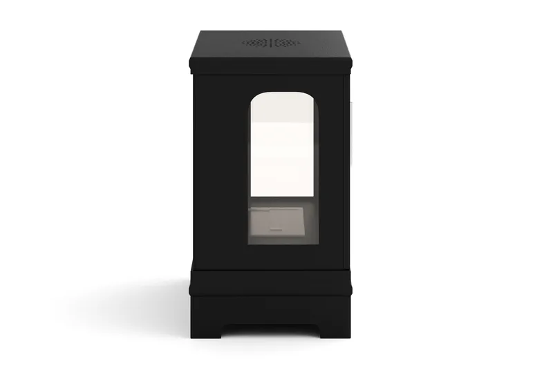 Corbo Liten Fristående Rektangulär Etanolkamin 59x35x45 cm i Stål och Glas - Svart - Inredning - Kaminer - Kamin utan skorsten - Etanolkaminer