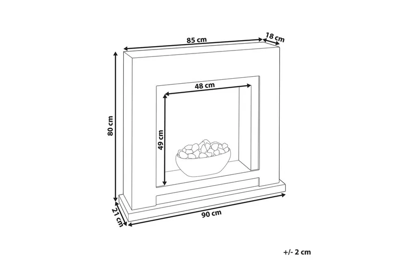 Elektrisk eldstad Sahara - Inredning - Kaminer - Kamin utan skorsten - Elkaminer