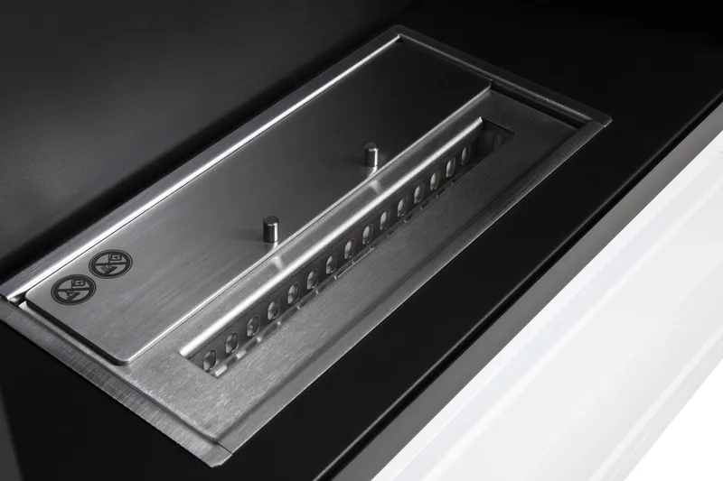 Route Braskamin Bioetanol Fristående MDF - Vit/Svart/Rostfritt Stål - Inredning - Kaminer - Kamin utan skorsten - Etanolkaminer