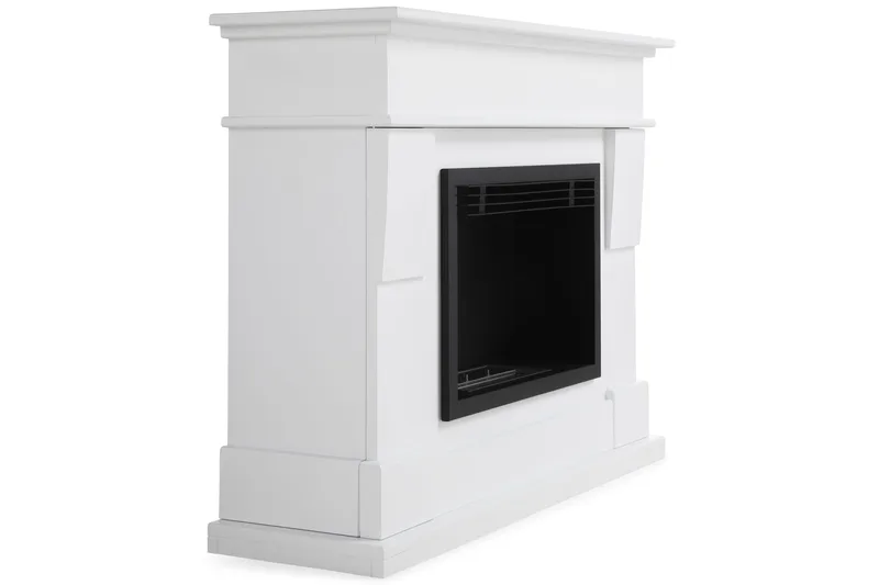 Route Braskamin Bioetanol Fristående MDF - Vit/Svart/Rostfritt Stål - Inredning - Kaminer - Kamin utan skorsten - Etanolkaminer