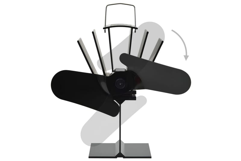 Kaminfläkt 2 blad svart - Svart - Inredning - Kaminer - Kamintillbehör