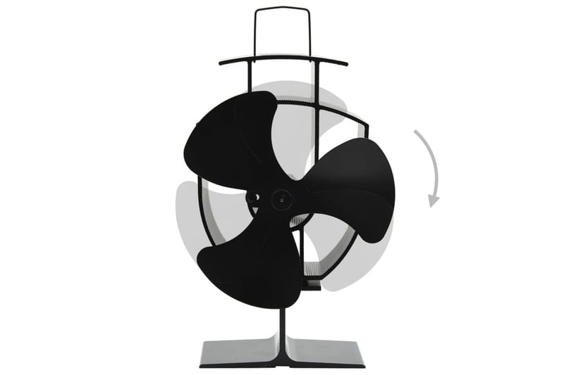 Kaminfläkt 3 blad svart - Svart - Inredning - Kaminer - Kamintillbehör