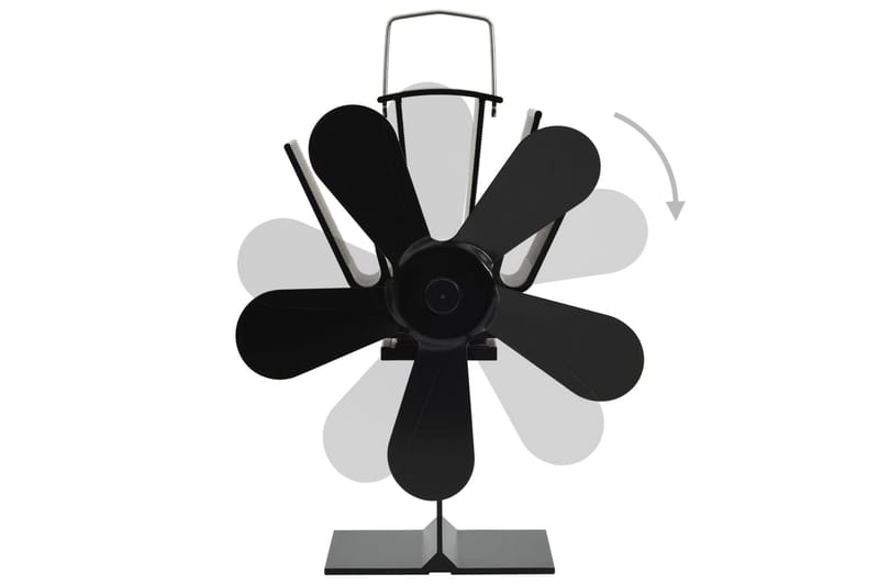 Kaminfläkt 5 blad svart - Svart - Inredning - Kaminer - Kamintillbehör